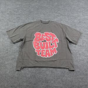Best Built Team Shirt Mens 2XL Black Short Sleeve Relaxed Graphic Tee NWOT